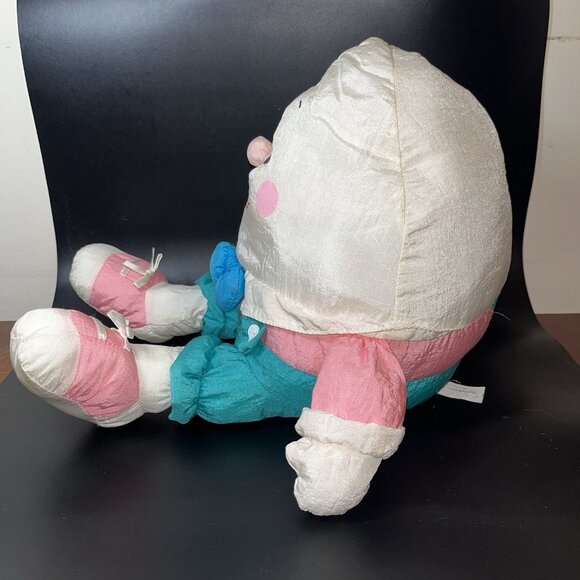 Department 56 Humpty Dumpty Egg Plush Parachute Stuffed STAINED & Paint Vintage - Picture 6 of 16